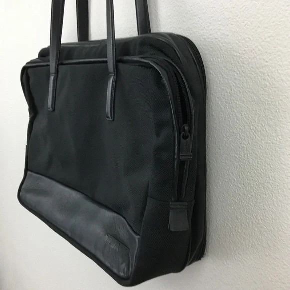 Tumi | Canvas & Leather Laptop Bag - Picture 4 of 16